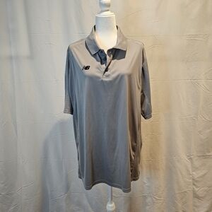 New Balance Men's Gray Polo Shirt Size 2XL‎